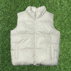 Old Navy Cream Puffer Vest